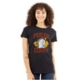 thumbnail image 1 of Feeling Corny Candy Corn Unicorn Womens Fitted Plus Size Graphic Tee Brisco Brands 2X, 1 of 5