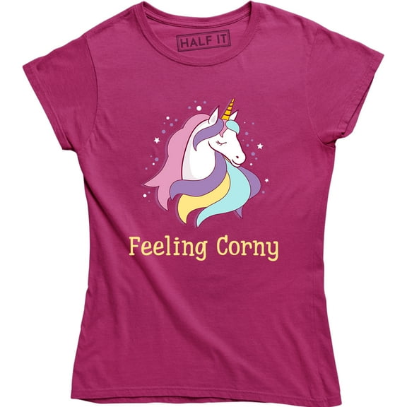 Feeling Corny Funny Unicorn Halloween Gift For Womens T-Shirt