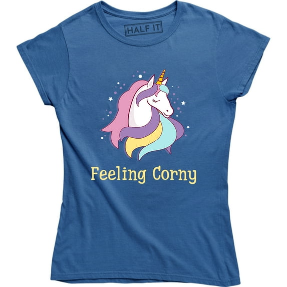 Feeling Corny Funny Unicorn Halloween Gift For Womens T-Shirt