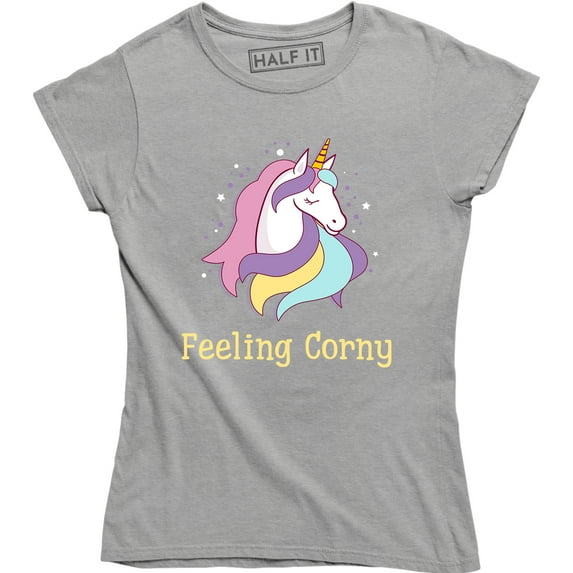 Feeling Corny Funny Unicorn Halloween Gift For Womens T-Shirt
