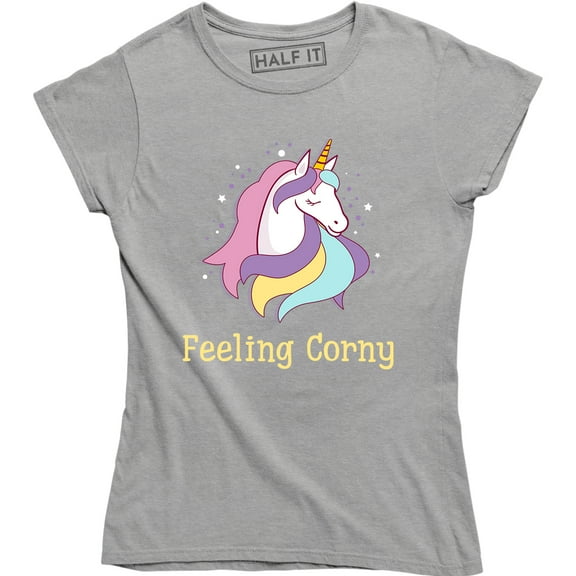 Feeling Corny Funny Unicorn Halloween Gift For Womens T-Shirt