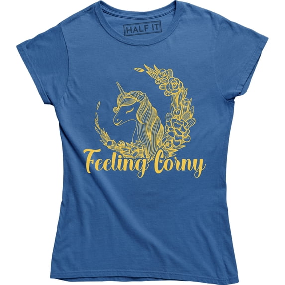 Feeling Corny Funny Unicorn Halloween Gift For Womens Tee Shirt