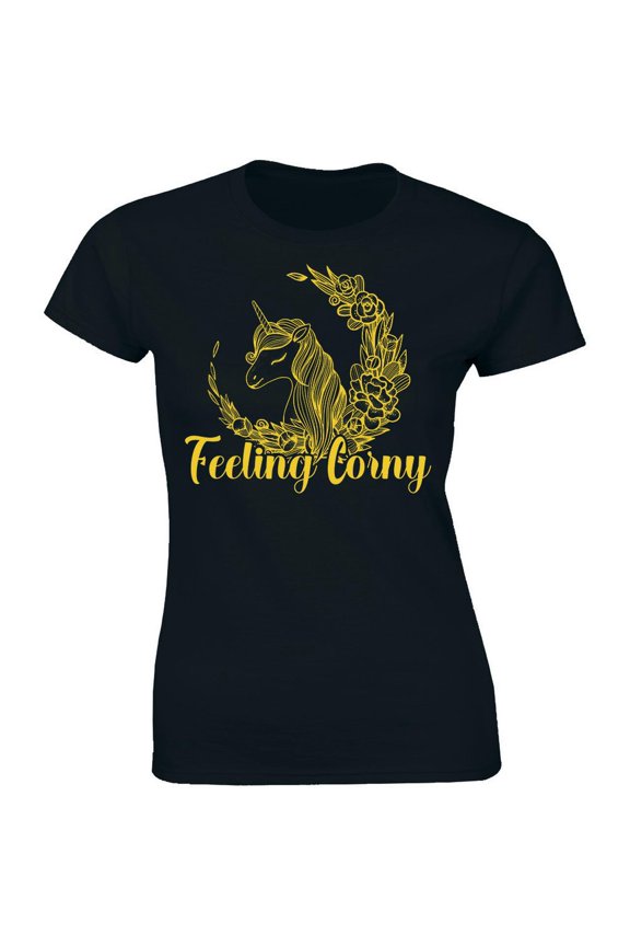 Feeling Corny Shirt Unicorn T-Shirts Tees For Womens Tee All Size S-5Xl