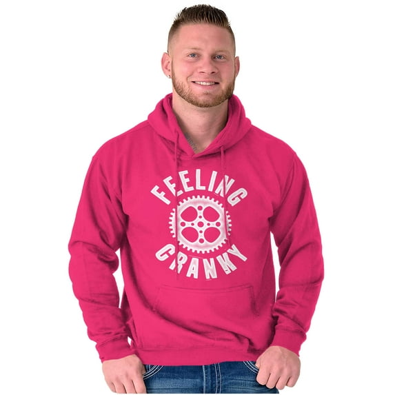 Feeling Cranky Bicycle Crank Cyclist Hoodie Sweatshirt Women Men Brisco Brands M