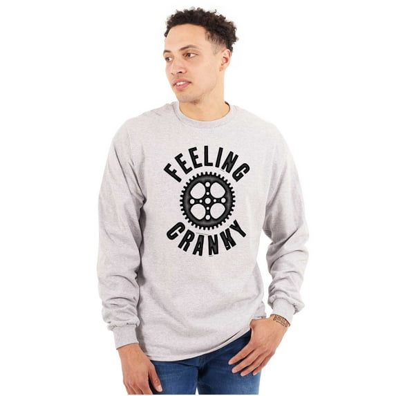 Feeling Cranky Bicycle Crank Cyclist Long Sleeve TShirt Men Women Brisco Brands M