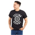 thumbnail image 1 of Feeling Cranky Bicycle Crank Cyclist Plus Size Crewneck Graphic Tee Shirt Brisco Brands 2X, 1 of 5