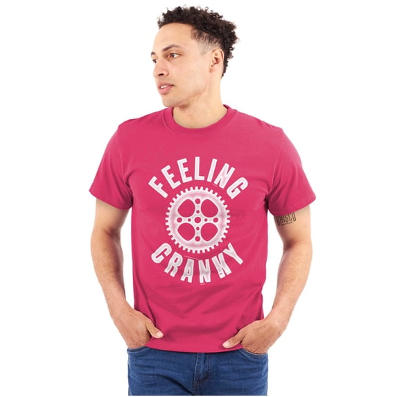 Feeling Cranky Bicycle Crank Cyclist Plus Size Crewneck Graphic Tee Shirt Brisco Brands 3X