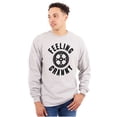 thumbnail image 1 of Feeling Cranky Bicycle Crank Cyclist Plus Size Long Sleeve Graphic Tee Shirt Brisco Brands 3X, 1 of 5