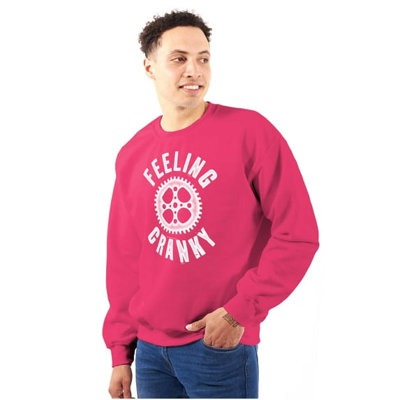 Feeling Cranky Bicycle Crank Cyclist Sweatshirt for Men or Women Brisco Brands X