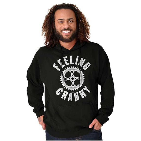 Feeling Cranky Bicycle Crank Cyclist Unisex Plus Fleece Graphic Hoodie Brisco Brands 2X