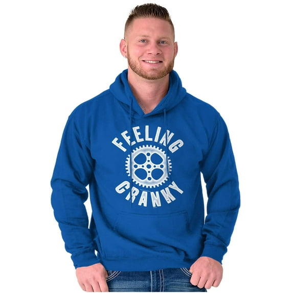 Feeling Cranky Bicycle Crank Cyclist Unisex Plus Fleece Graphic Hoodie Brisco Brands 4X