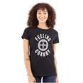 thumbnail image 1 of Feeling Cranky Bicycle Crank Cyclist Womens Fitted Plus Size Graphic Tee Brisco Brands 2X, 1 of 5
