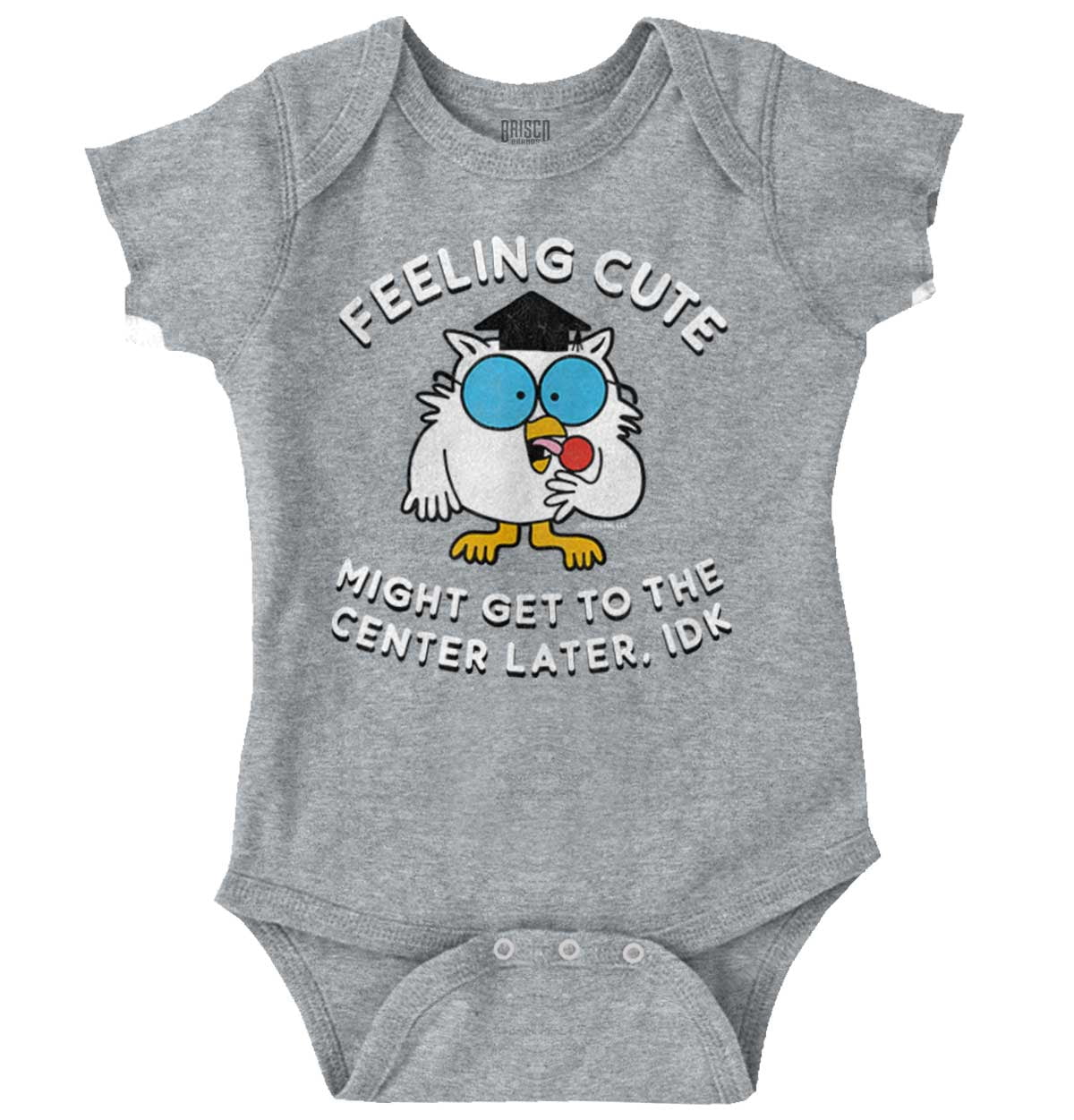 Feeling Cute IDK Meme Mr. Owl Funny Bodysuit Jumper Girls Infant Baby ...