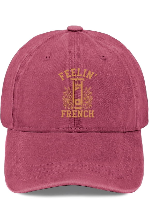 Feeling French Hat Cotton Washed Baseball Caps Adjustable Hat Custom Gifts For Daughter Unisex