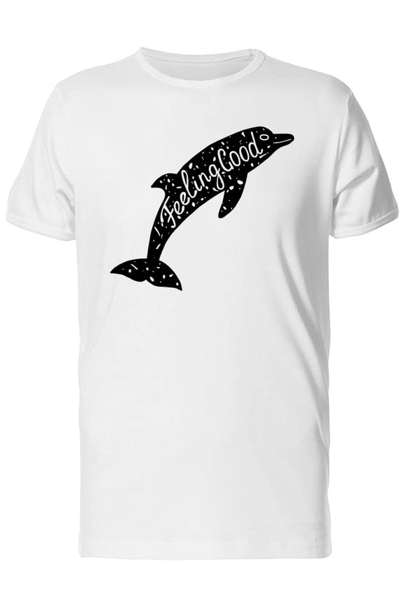 Feeling Good Cool Dolphin T-Shirt Men -Image by Shutterstock, Male x-Large