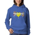 thumbnail image 1 of Feeling Good Heart Flowers Hoodie Women -Image by Shutterstock, Female Small, 1 of 4