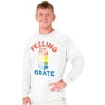 thumbnail image 1 of Feeling Grate Rainbow Cheese Grater Long Sleeve TShirt Men Women Brisco Brands X, 1 of 6