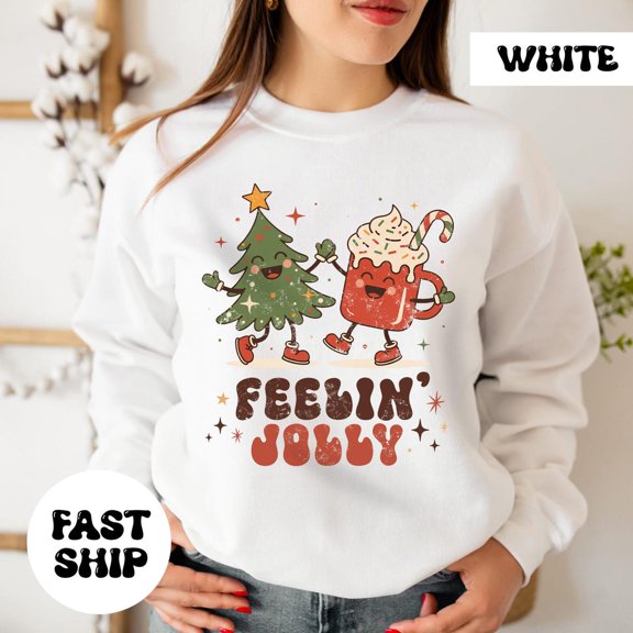 Feeling Jolly Winter Shirt, Retro Winter Shirt, Vintage Winter Shirt, Retro Shirt, Cute Winter Shirt, Shirt874 Tshirt All Size S-5XL