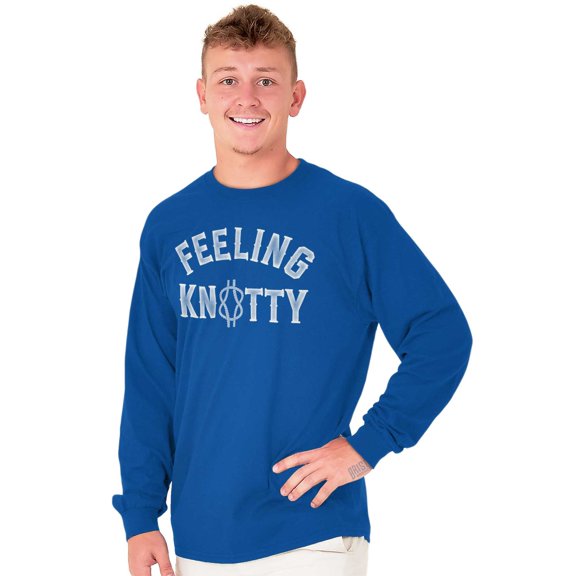Feeling Knotty Naughty Rope Humor Long Sleeve TShirt Men Women Brisco Brands S