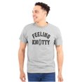 thumbnail image 1 of Feeling Knotty Naughty Rope Humor Plus Size Crewneck Graphic Tee Shirt Brisco Brands 4X, 1 of 5