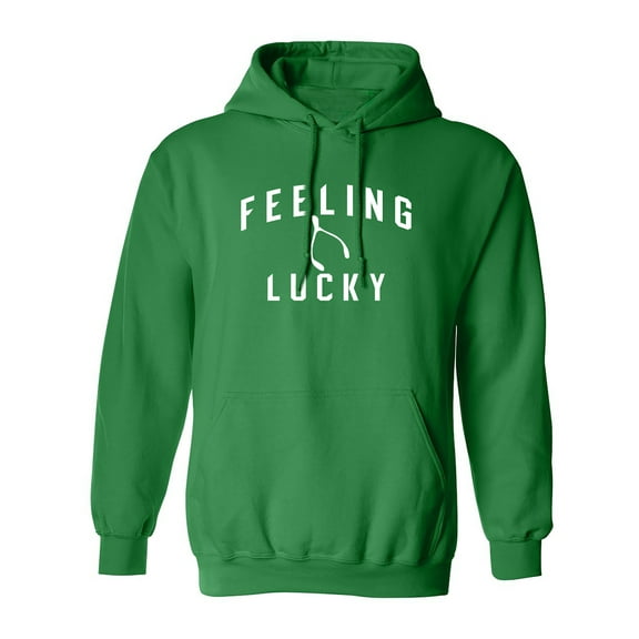Feeling Lucky Adult Hooded Sweatshirt