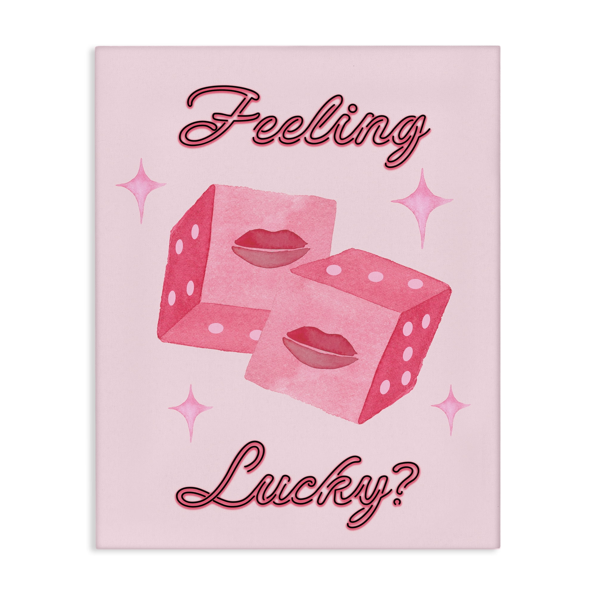 Feeling Lucky? Dice Canvas Wall Art, design by Nina Jacobs