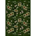 thumbnail image 1 of Feeling Lucky Emerald 5 ft.4 in. x 7 ft.8 in.  WearOn Nylon Machine Tufted- Cut Pile Gaming and Entertainment Rug, 1 of 1