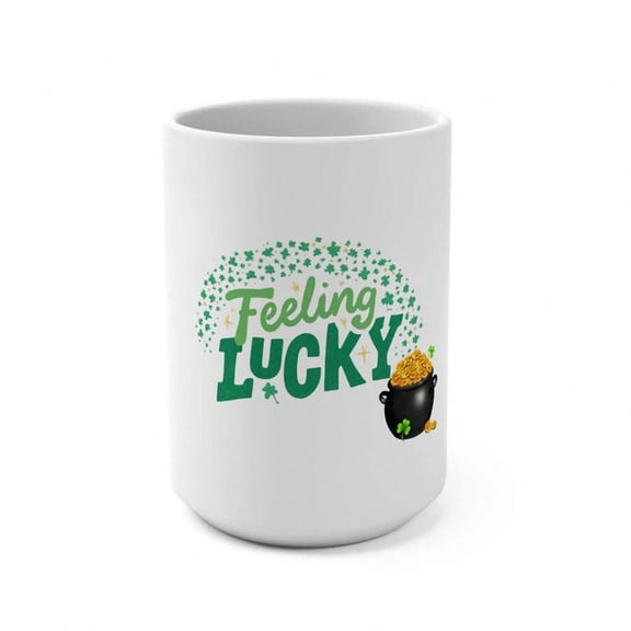 Feeling Lucky Pot Of Gold Mug St. Patrick's Day S1HAmR1OCk Coffee Cup
