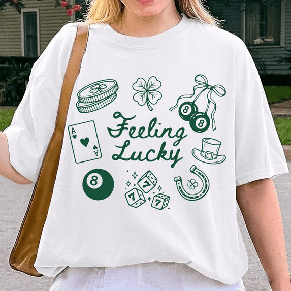 “Feeling Lucky” St. Patrick’s Day Graphic Tee