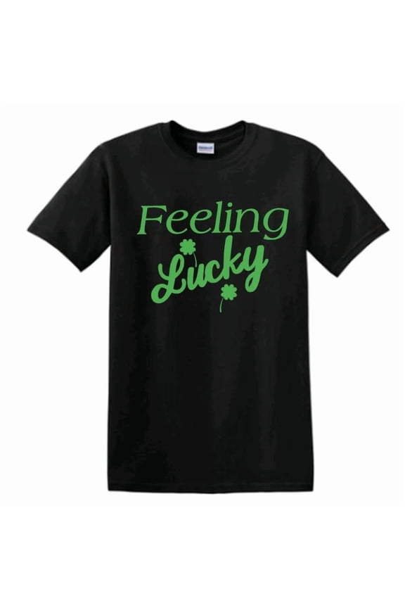 Feeling Lucky St Pattys Day Funny Novelty Unisex T-Shirt up to size 5XL