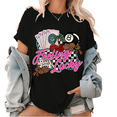 thumbnail image 1 of "Feeling Lucky" Tops for Women with Poker Cards, 8 - Ball, Cherries & Dice Print T - shirts Stylish Graphic Tees Perfect For Casual Short Sleeve Shirts, 1 of 5