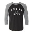 thumbnail image 1 of Feeling Lucky Unisex 3/4 Sleeve Baseball Raglan Tee, 1 of 3