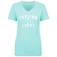 thumbnail image 1 of Feeling Lucky Womens V-Neck T-Shirt, 1 of 3