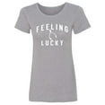 thumbnail image 1 of Feeling Lucky Womens crewneck tee, 1 of 2