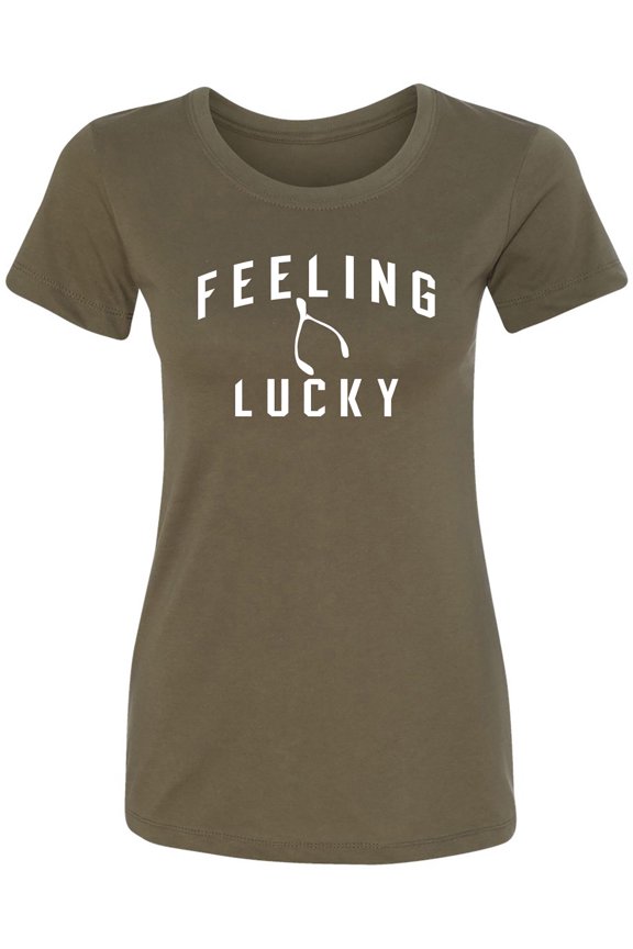 Feeling Lucky Womens crewneck tee