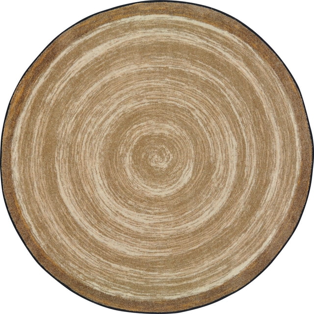 Round Sand Color Rug Feeling Natural 7'7