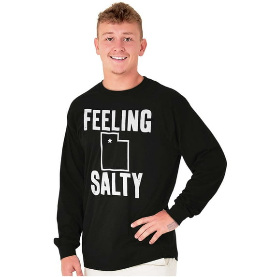 Feeling Salty Utah Beehive State Plus Size Long Sleeve Graphic Tee Shirt Brisco Brands 3X