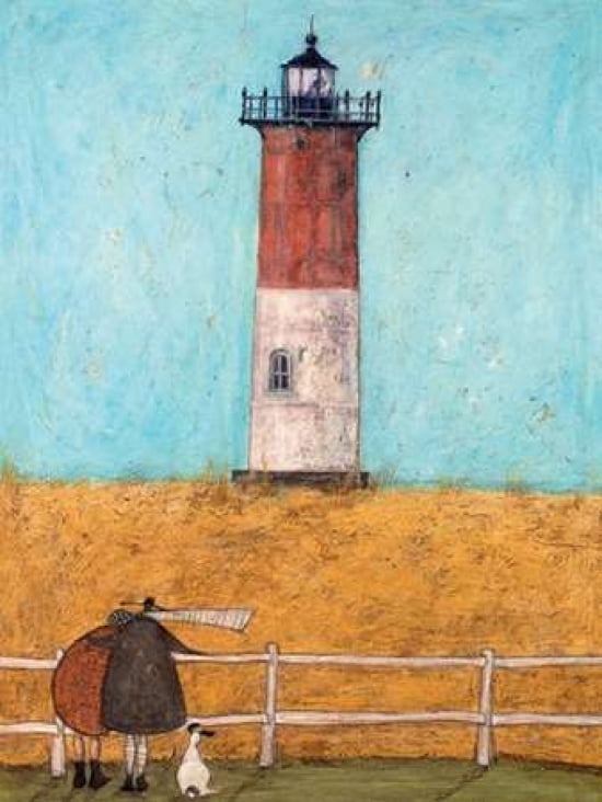Feeling the Love at Nauset Light Canvas Art - Sam Toft (18 x 24)