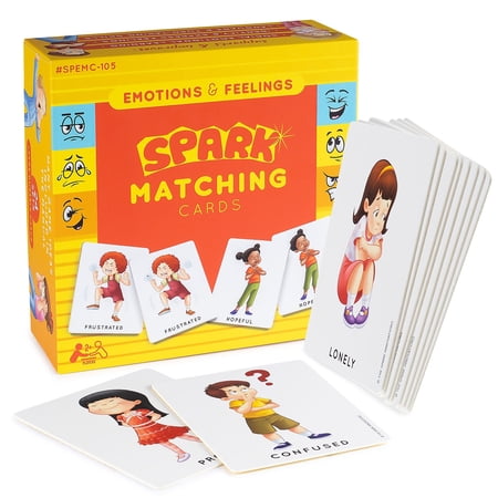 Feelings and Emotions Memory Game, Matching Card Games, SEL Therapy Games