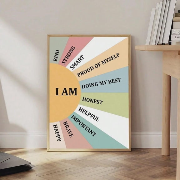 Feelings poster, calm down corner, motivational poster Wall Art Poster, Unframed Poster Size 12x18 F03.1.18l2075