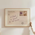 thumbnail image 1 of It Feels So Good To Be Home, Vintage Postcard Wall Art, Trendy Horizontal Poster, Retro Aesthetic Poster, Cute Girly Wall Art, Home Decor, 8x12 UNFRAMED, 1 of 3