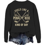 Feels Like A Penalty Box Kind Of Day Sweatshirt Funny Hockey Sweatshirt