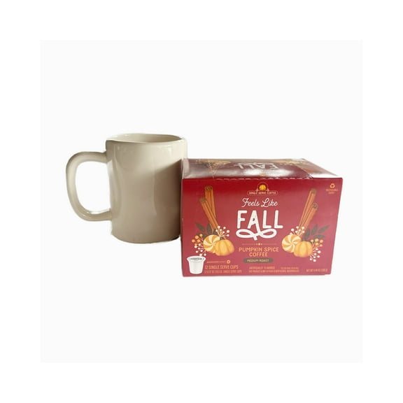 Feels Like Fall Pumpkin Spice Coffee 12 Pack Single Serve Cups