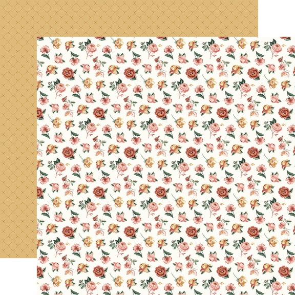 Feels Like Home Double-Sided Cardstock 12"X12"-Vintage Roses