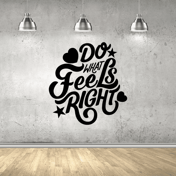 Feels Right Quote Classroom Wall Decals Stickers Education Educational Quotes for Teachers Students School Room Nursery Kindergarten Library Home Art Decals Wall Art Vinyl Decoration Size (20x20 inch)