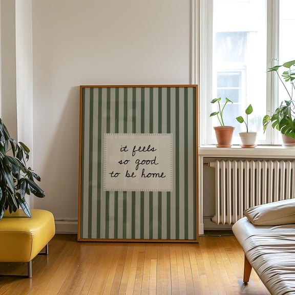 Feels So Good Be Home Handwritten Font Home Wall Decor