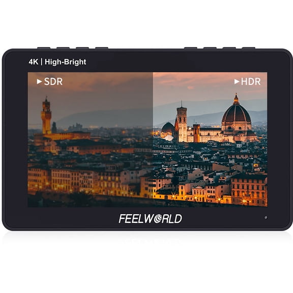 Feelworld F5 Pro X 5.5" Full HD IPS Touchscreen Camera Field Monitor with ANP97 Battery and AMC5 Bag Kit, Supports 4K HDMI