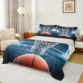 thumbnail image 1 of Feelyou 3D Basketball Print Bed Sheets, Modern Ball Game Lover King Sheets, Teen Boy Girl Kid Sheet Set, Breathable Home Decor, 4pcs, 1 of 7