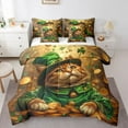 thumbnail image 1 of Feelyou 3D Cat Animal Twin Bedding Sets 7-Piece, St. Patrick's Day Bedding Comforter Set, 1 of 8