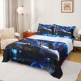 thumbnail image 1 of Feelyou 3D Cool Automobile Queen Sheet Sets, Speed Racing Car Flat Sheet, Modern Extreme Sport Theme Queen Fitted Sheet, Luxury Bedroom Decor, 4pcs, 1 of 7